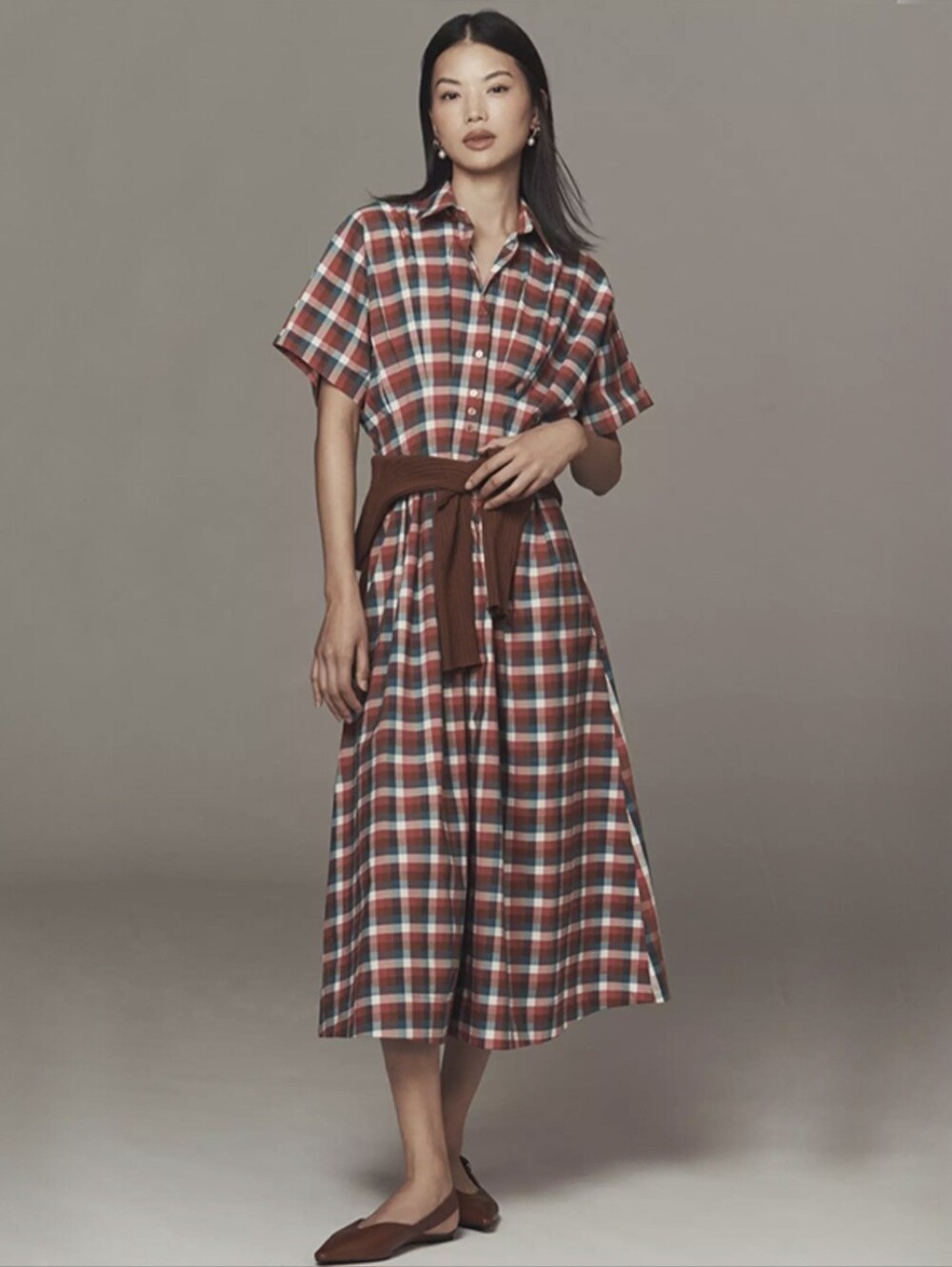 Anthropologie  Tobie Shirtdress by Exquise Sz L